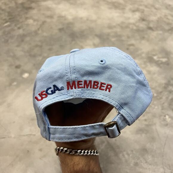 USGA MEMBER US OPEN GOLF HAT COTTON 2019 PEBBLE BEACH BLUE - Picture 2 of 7